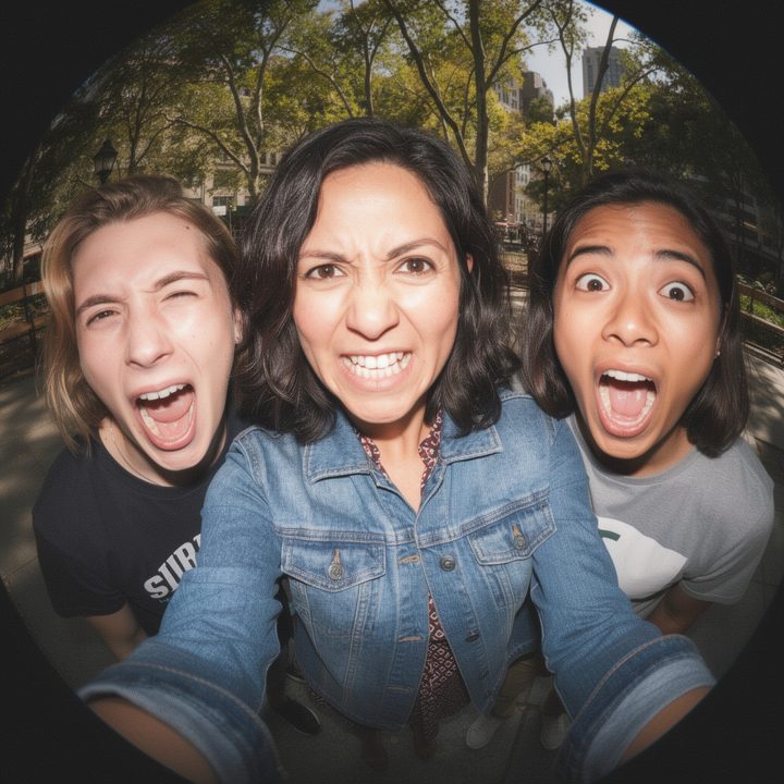Selfie ojo de pez